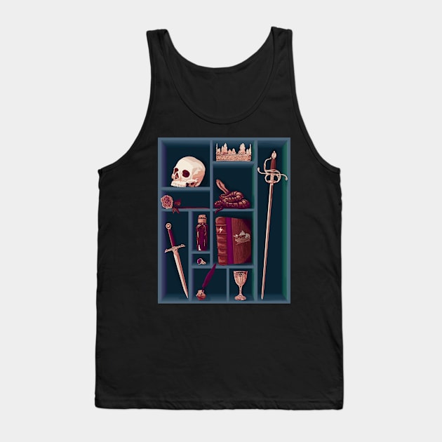 Shakespeare's Curio Cabinet Tank Top by mamashark17
